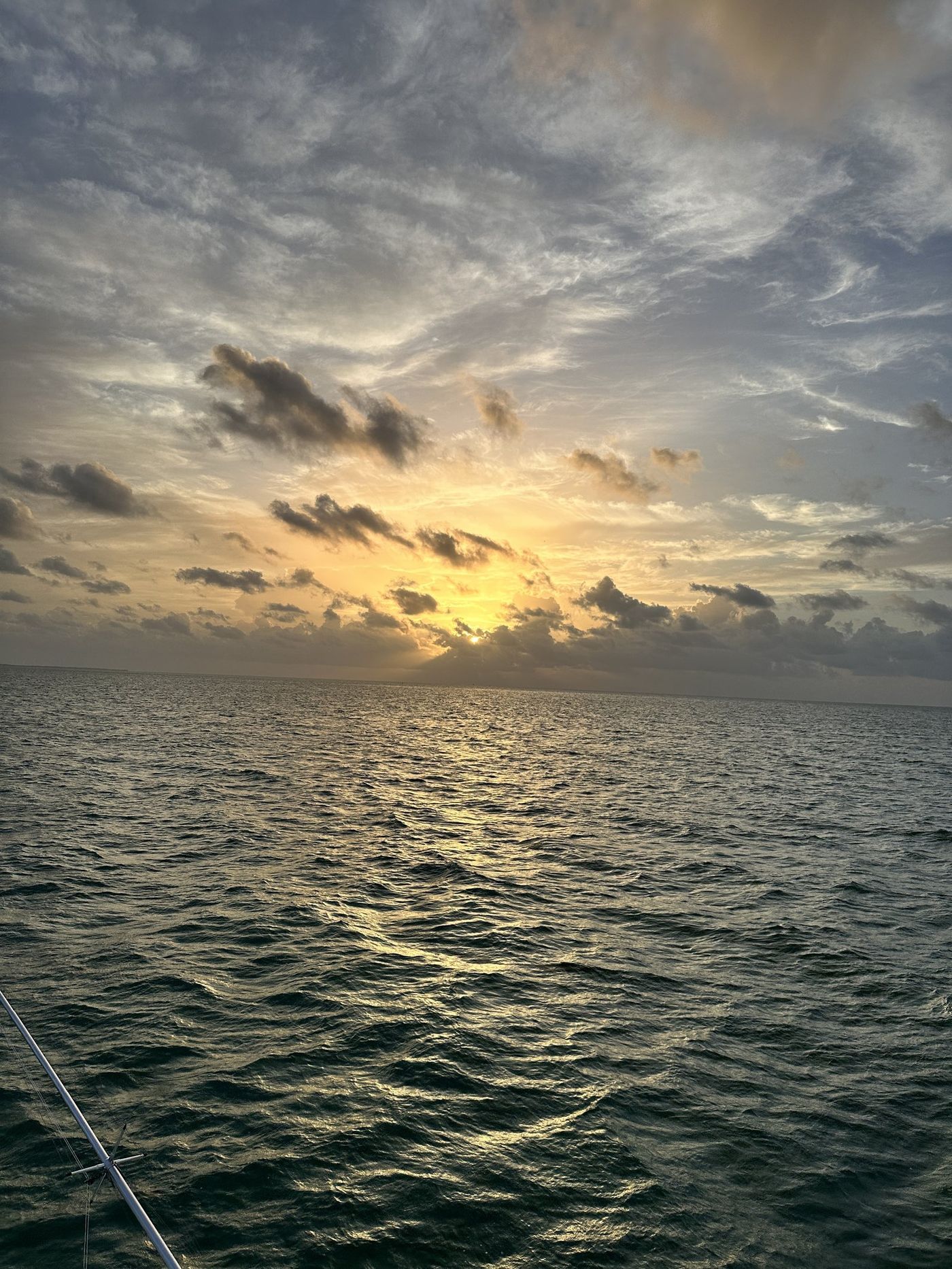 Sunrise on the run out for Josh Hascall's full day