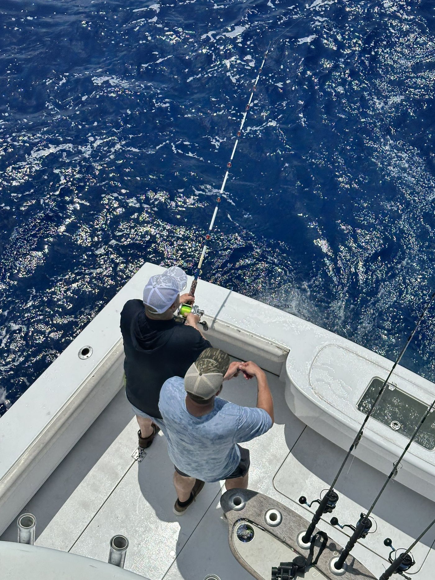 Working a fish on the edge