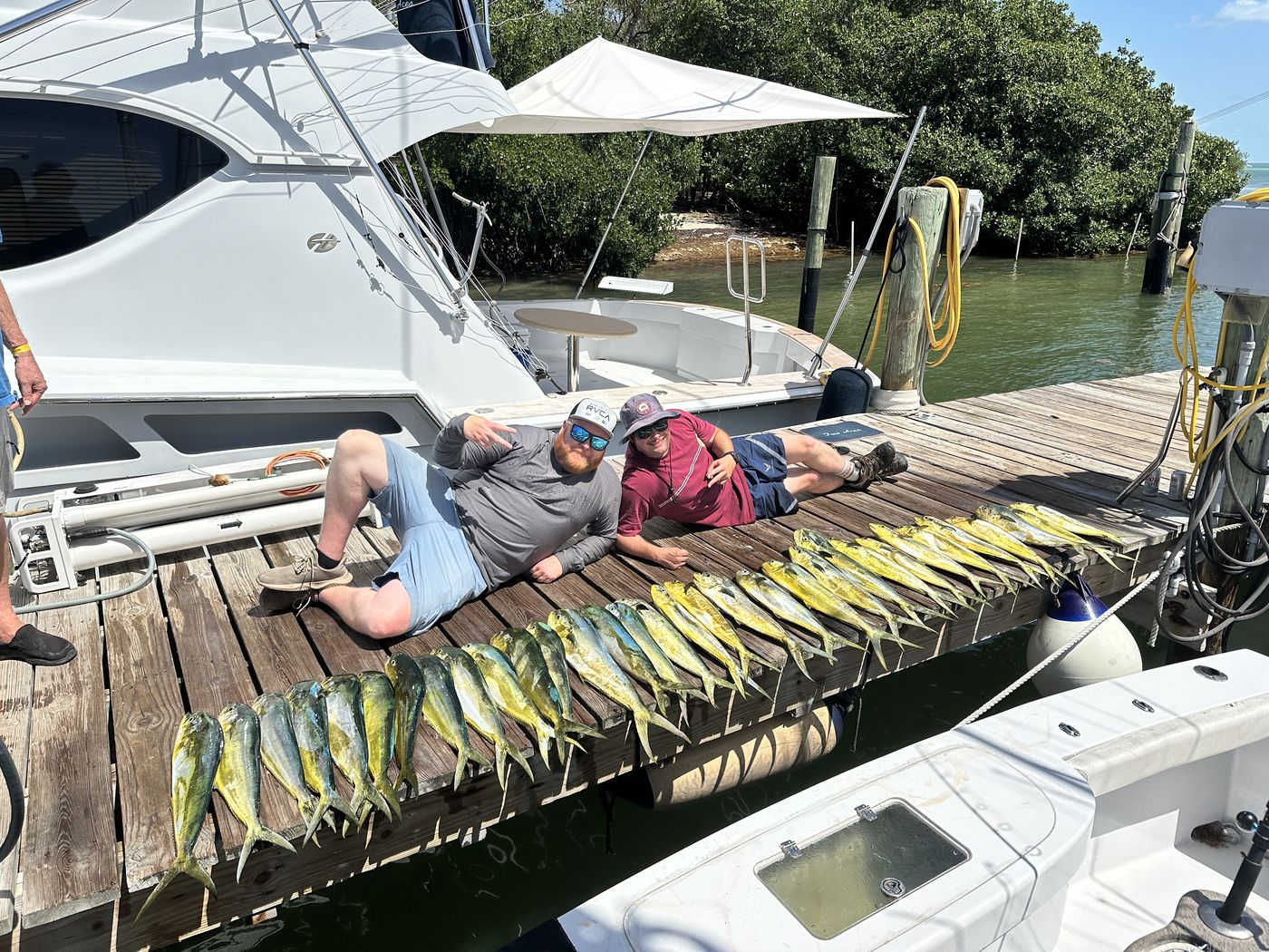 The full run on the dock